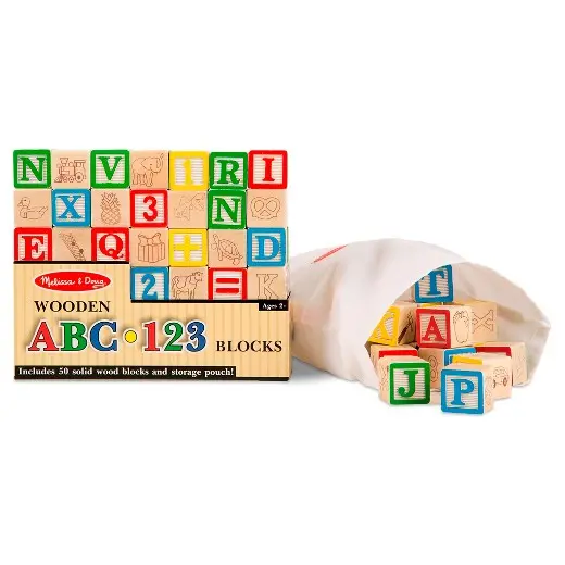 Melissa & Doug Abc-123 Blocks (Gh15070) 1
