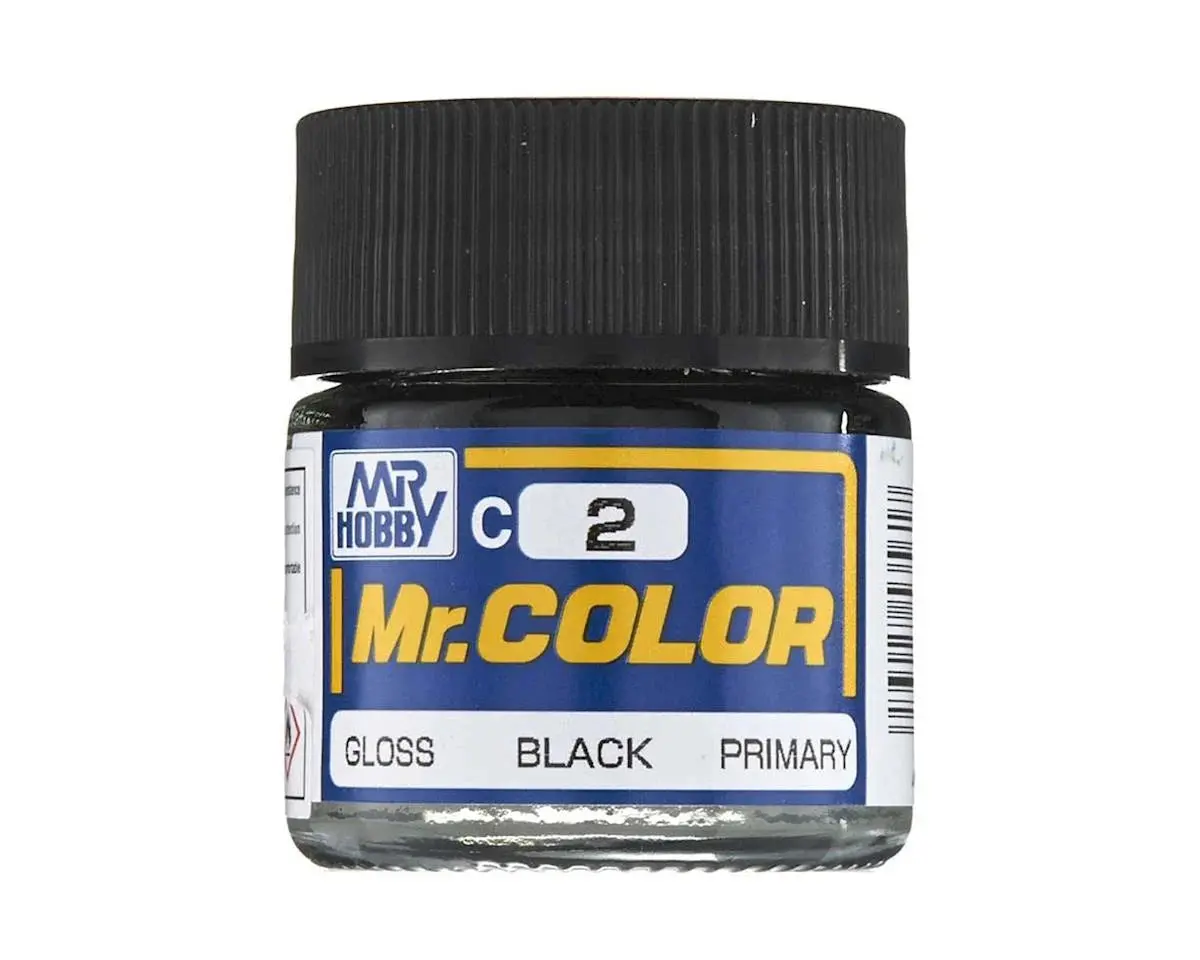 Mr. Hobby C2 Acrylic Gloss Black Paint (10Ml)   (Guzc002) 1