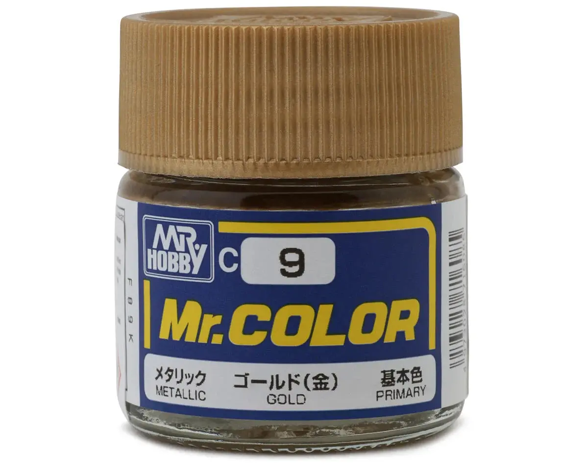 Gsi Creos Mr. Hobby C9 Metallic Gold Acrylic Hobby Paint (10Ml)   (Guzc009) 1