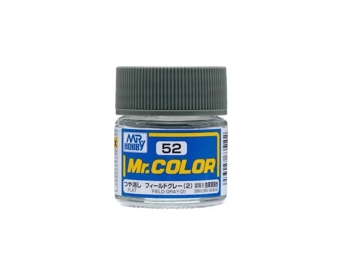 Mr. Hobby C52 Flat Field Gray Acrylic Paint (10Ml)   (Guzc052) 1