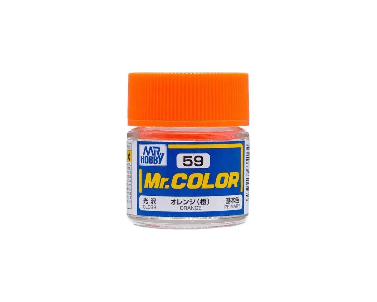 Mr. Hobby C59 Gloss Orange Acrylic Hobby Paint (10Ml)   (Guzc059) 1