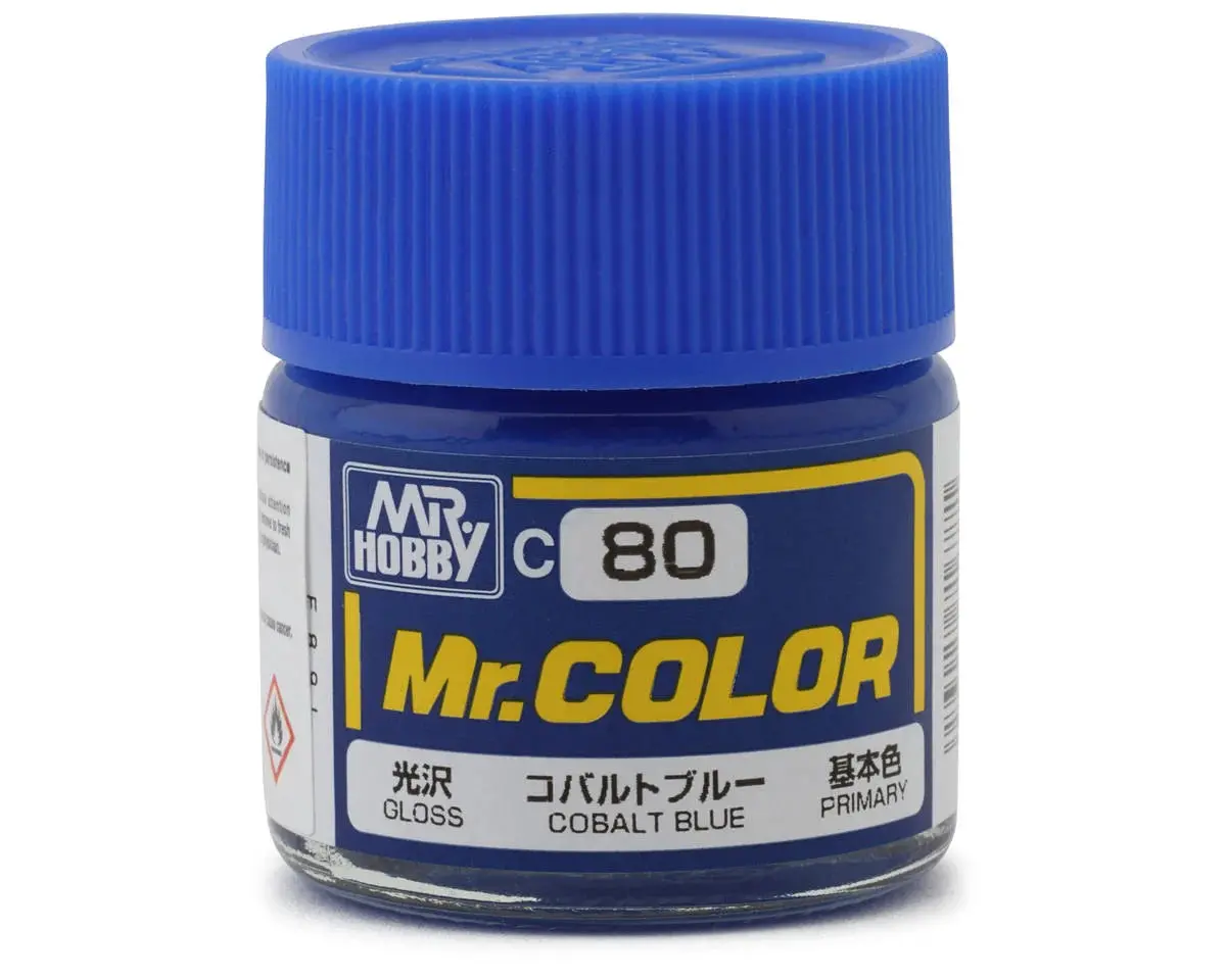 Gsi Creos Mr. Hobby C80 Semi Gloss Cobalt Blue Acrylic Hobby Paint (10Ml)   (Guzc080) 1
