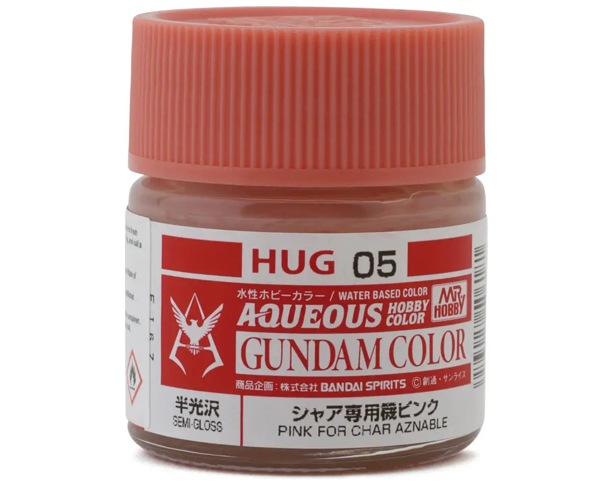 Mr. Hobby "Aqueous Gundam Color" Acrylic Paint (Char Aznable Pink (10Ml)   (Guzhug05) 1