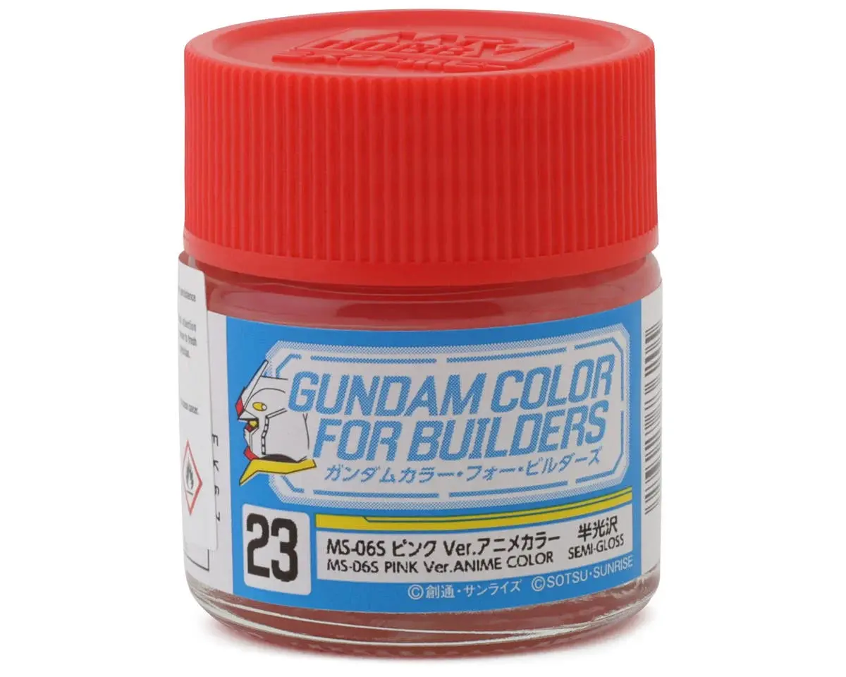 Mr. Hobby "Gundam Color" Acrylic Paint (Ms-06S Gundam Pink) (10Ml)   (Guzug23) 1