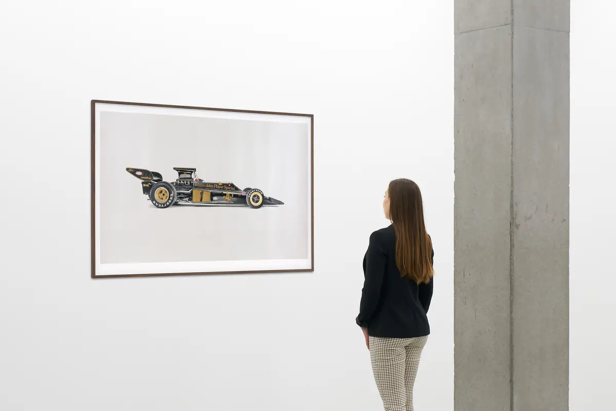 Lotus 72D - Art Screen Print - Emerson Fittipaldi Signed - Gold Leaf Edition Of 50 2