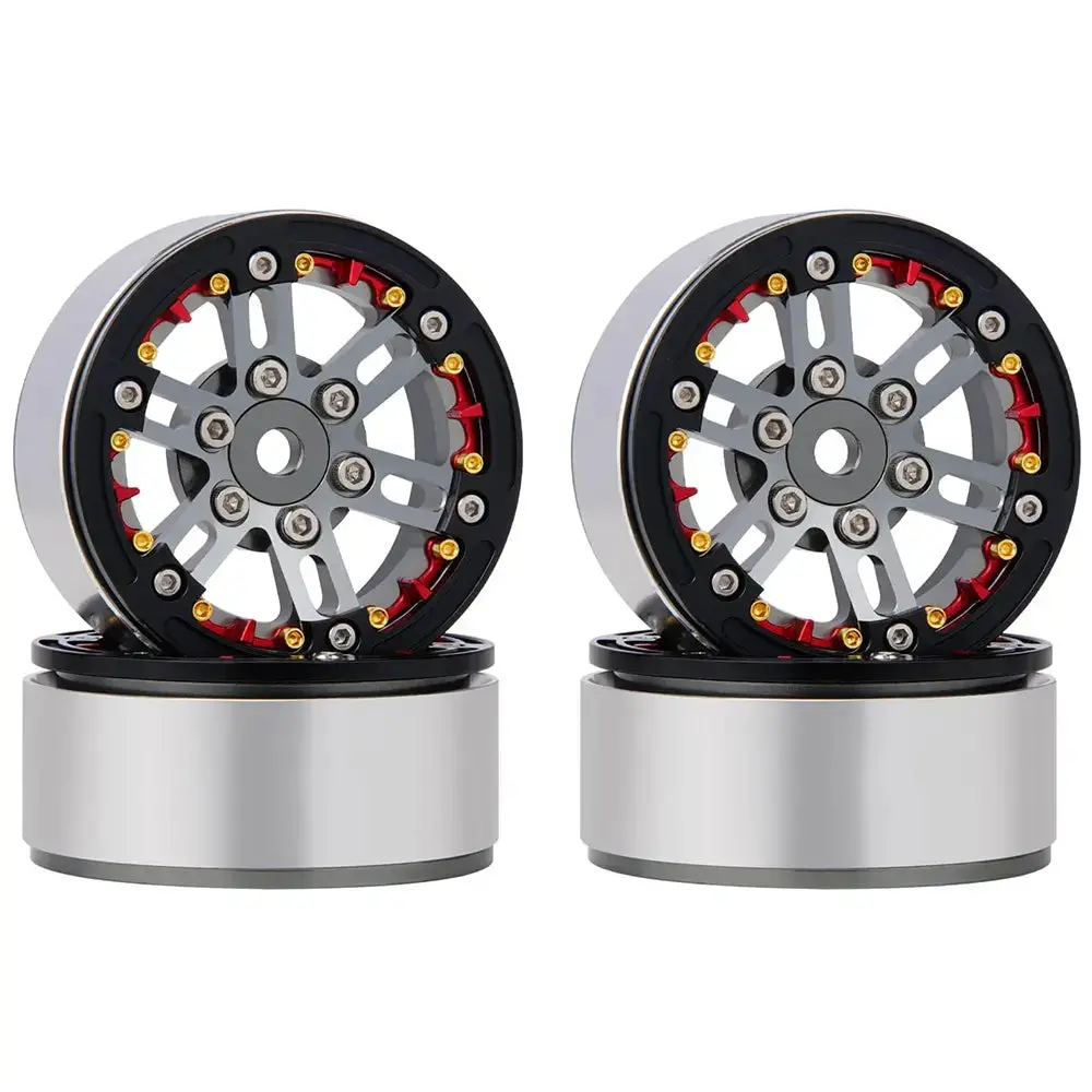 Hamilton Hobbies 1.9 Titanim Beadlock Wheels  (Ham136037) 1