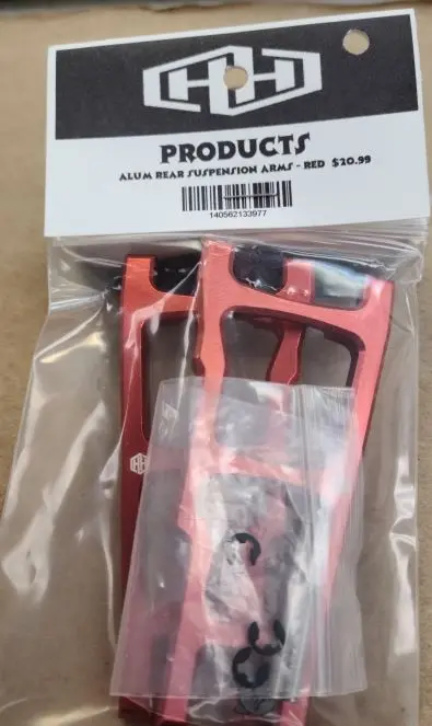 Hamilton Hobbies Red Alum Rear A Arm Slash 4Wd  (Ham133977) 1