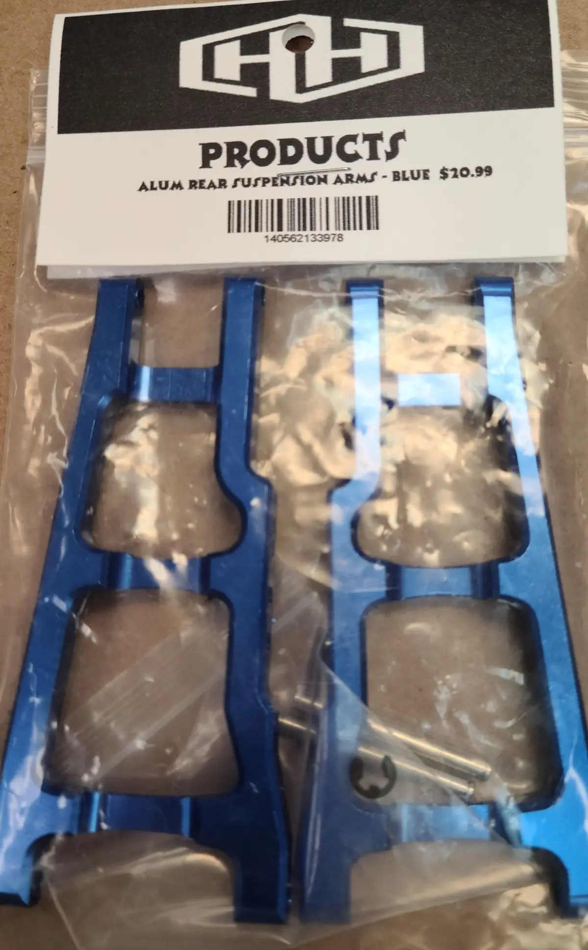 Hamilton Hobbies Aluminum Rear Suspension Arms - Blue    (Ham133978) 1