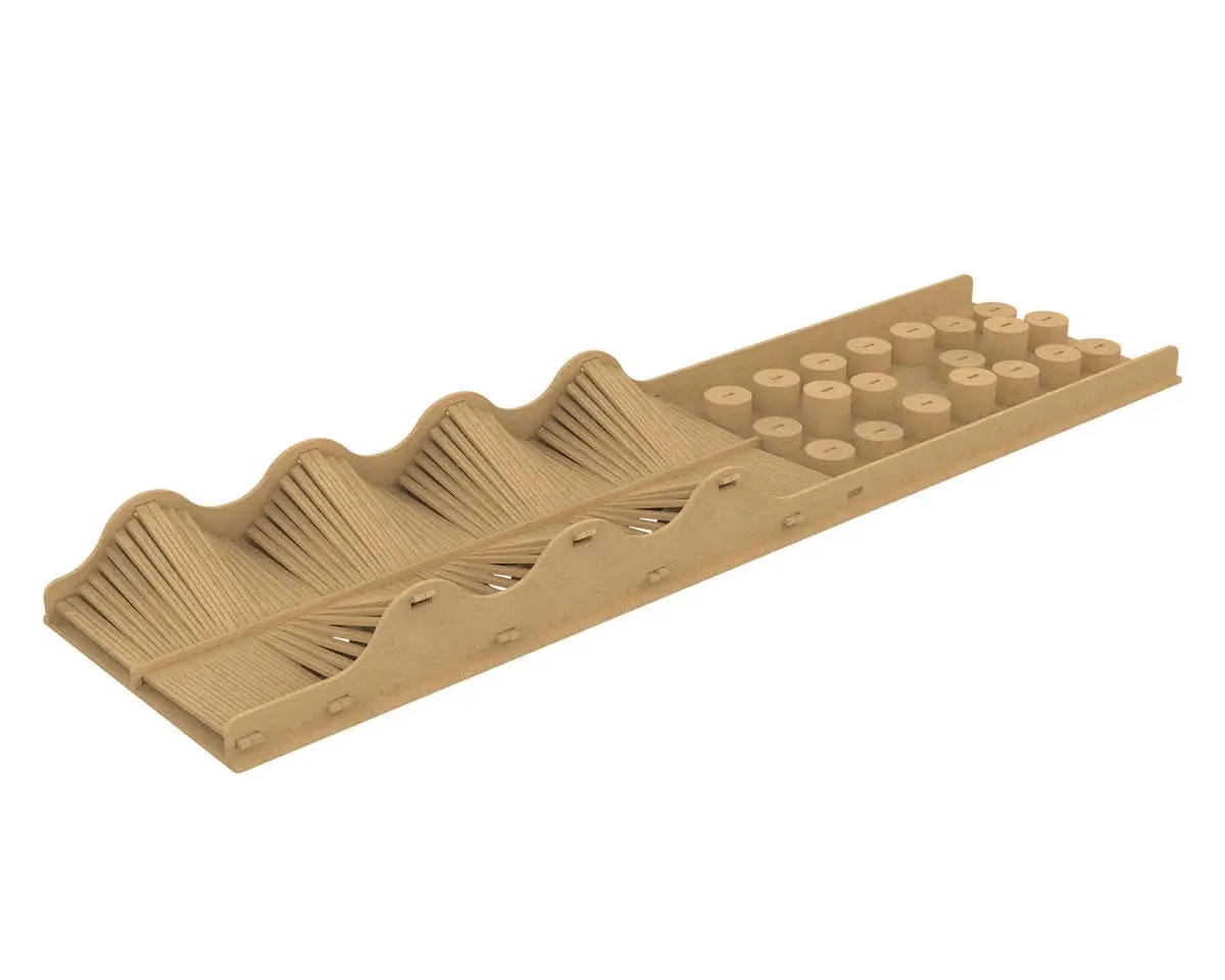 Wave Course High Density Wood Board Climbing For   1/16  1/18 1/24 Rc Crawler  Car 1
