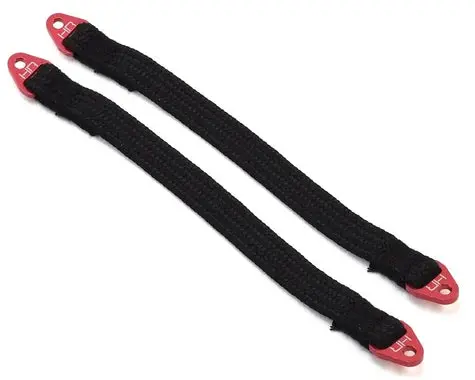 Hot Racing Suspension Travel Limit Straps (2) (Red) (Hrasls140t0202) 1