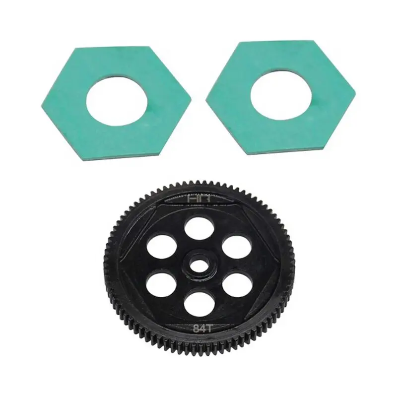 Hot Racing Steel Spur Gear & Slipper Pads, 48P 84T: 22S (Hrasttx848) 1