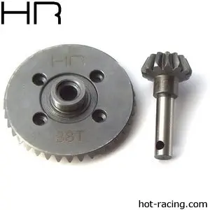 Heavy Duty Spiral Bevel Gear Set 38/13 Tooth, For Axial Ax10 (Stock)  (Hraswra9383) 1