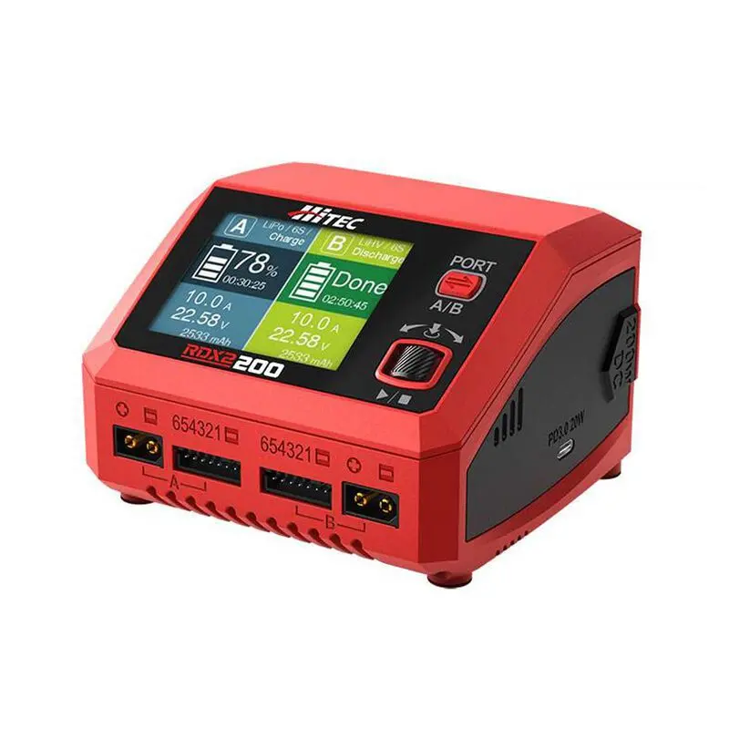 Hitec  Rdx2 200 Ac/Dc Multi-Function Smart Charger   (Hrc44370) 1