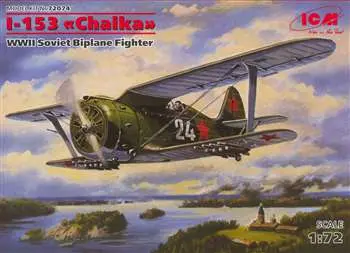 Icm 1/72 I-153 Chaika Wwii Soviet Biplane Fighter - (Icm72074) 1