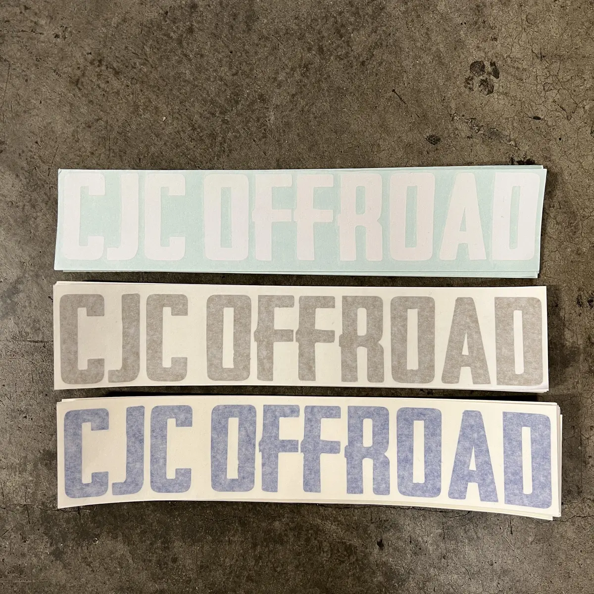 Cjc Off Road Long Window Sticker 1