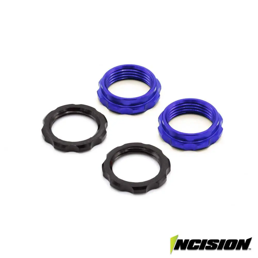 Vanquish S8e Machined Spring Collars - Blue   (Vps00519) 1