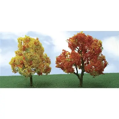 Jtt Pro-Elite Trees: Deciduous Autumn 2" To 2.25" Pro-Elite N-Scale, 4/Pk   (Jtt92219) 1