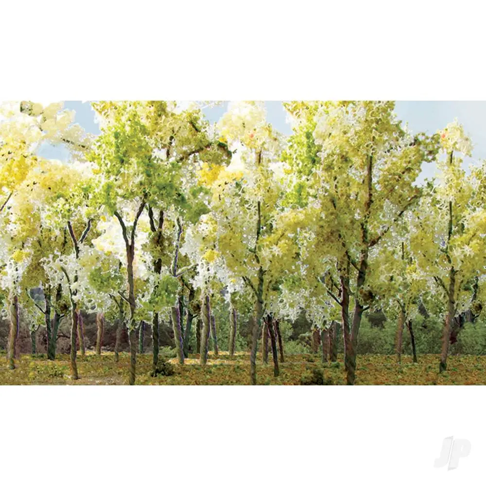 Jtt Woods Edge Trees, Beige Green, N-Scale, (15 Pcs)   (Jtt95625) 1