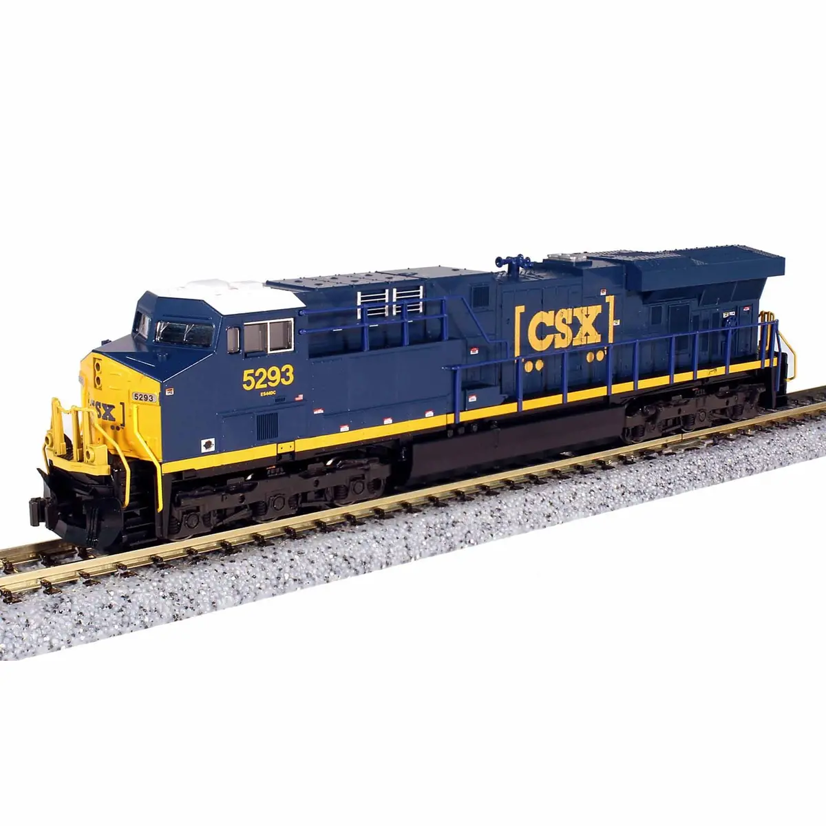 Kato  N Scale Ge Es44ac Gevo Diesel Csx 5293 - Dc (Dark Future Boxcar Logo)  (Kat1768948) 1