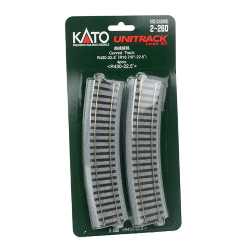 Kato Ho 430Mm 16-7/8" Radius Curve 22.5-Degree (4)   (Kat2260) 1