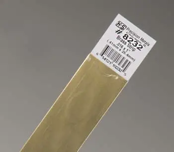 K&S Brass Strip .016 X 1"   (K+S232) 1