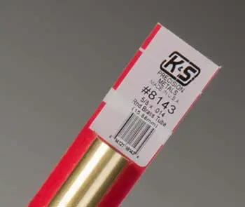 K+S Round Brass Tube 5/8" (K+S8143) 1