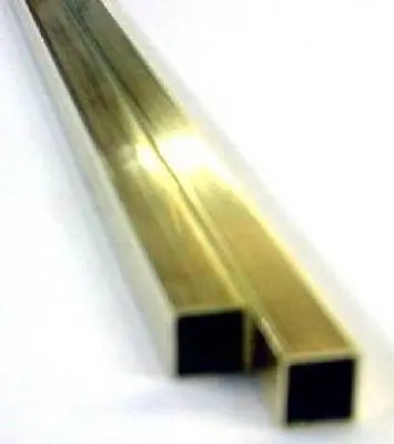 K+S 3/32 Square Brass Tube (2) (K+S8150) 1