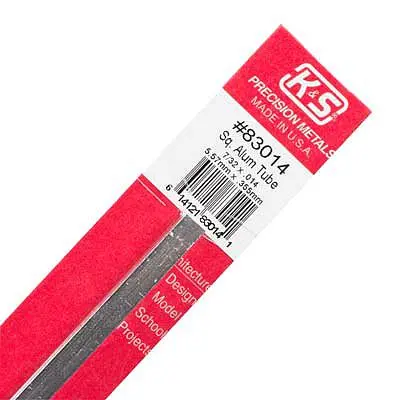 K+S Alum Square 1/4 X .014 (K+S83014) 1