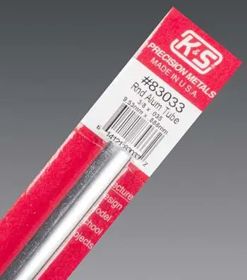 K+S Aluminum Tube 3/8X.035"  (K+S83033) 1