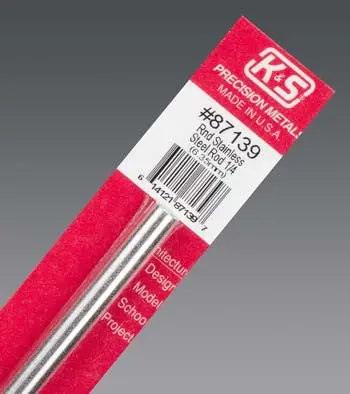 K+S Round Stainless Steel Rod 1/4" (K+S87139) 1