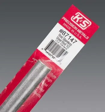K+S Round Stainless Steel Rod 1/2"  (K+S87147) 1