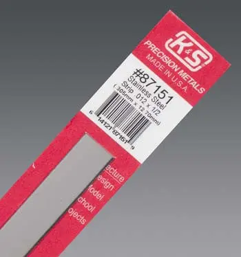 K+S Stainless Steel Strip .012X1/2" (K+S87151) 1