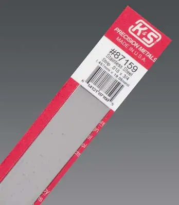 K+S Stainless Steel Strip .018X3/4"  (K+S87159) 1