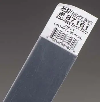 K+S Stainless Steel Strip .018X1"  (K+S87161) 1