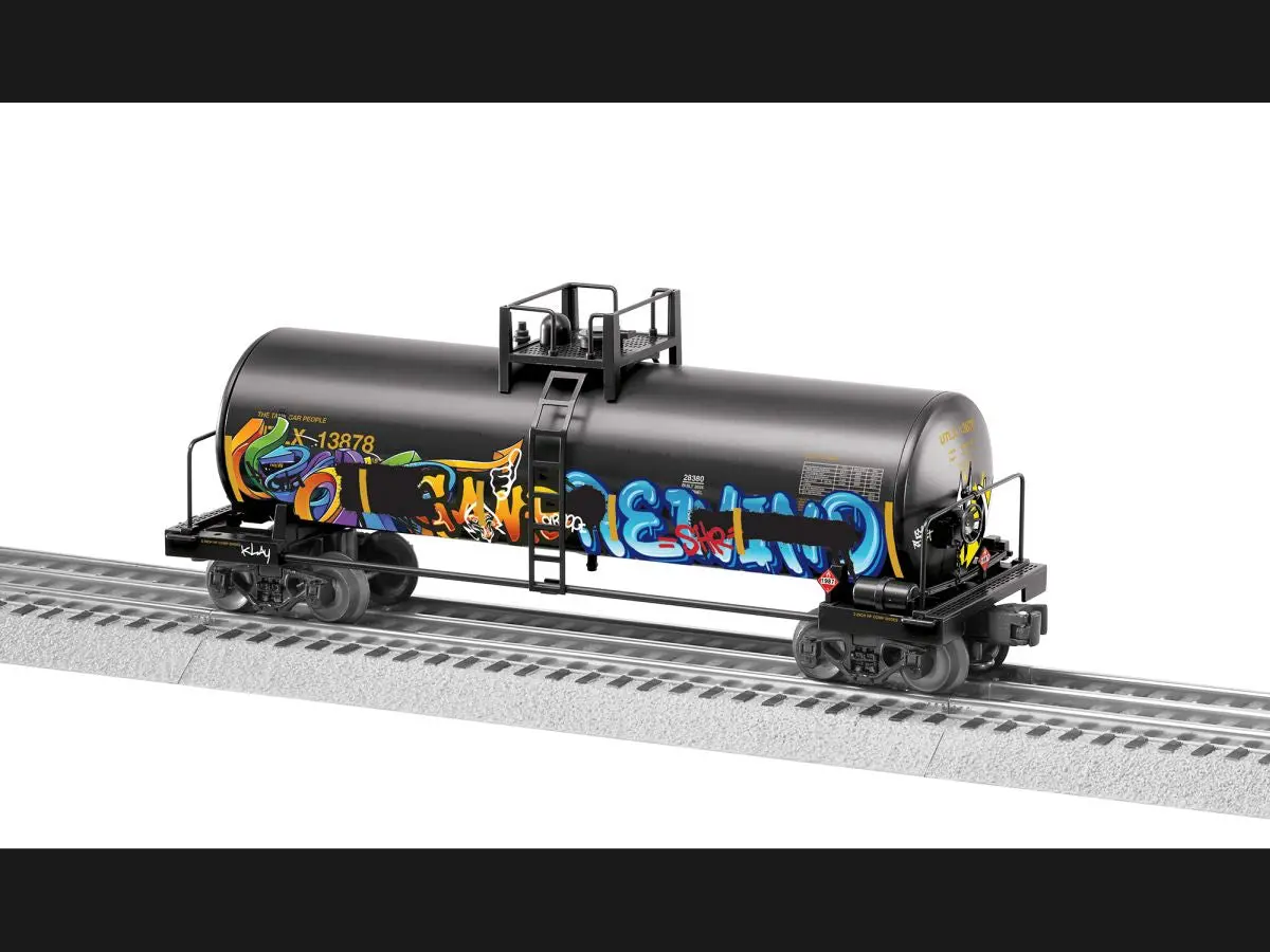 Lionel Utlx Graffiti Tank Car  #13878 (Black, Yellow, Graffiti)   (Lnl2428380) 1