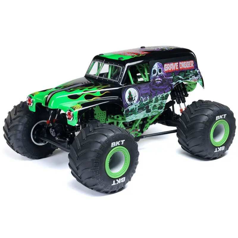 Losi Lmt 2.0 Grave Digger Solid Axle 4X4 Rtr Brushless Monster Truck (Green) W/Dx3 Smart Dsmr 2.4Ghz Radio   (Los04028t1) 1