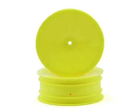Losi Wide Front Wheel (2), Yellow: X (Losa7004) 1