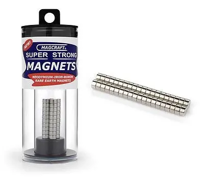 Magcraft 1/4''X1/8'' Rare Earth Disc Magnets (40)    (Mfm579) 1