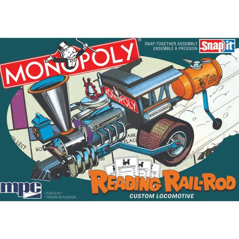 Mpc 1/25 Monopoly Reading Rail Rod Custom Loco (Snap) (Mpc945) 1