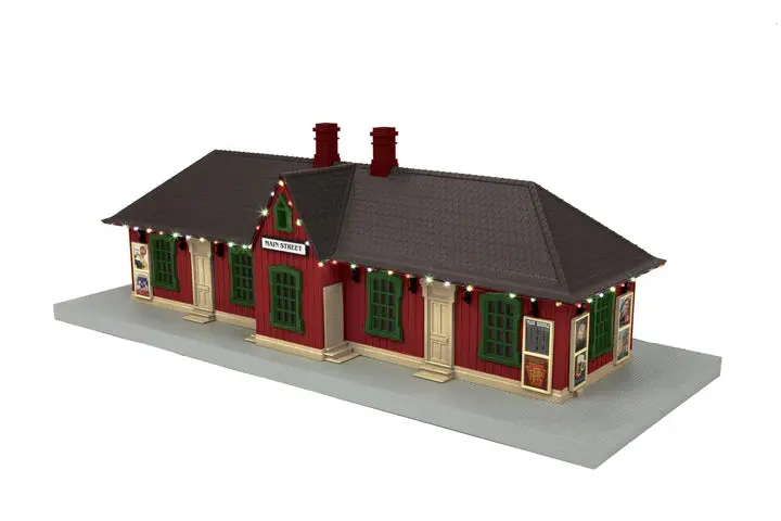 Mth Country Passenger Station "Main Street" W/ Operating Christmas Lights (Mth3090641) 1