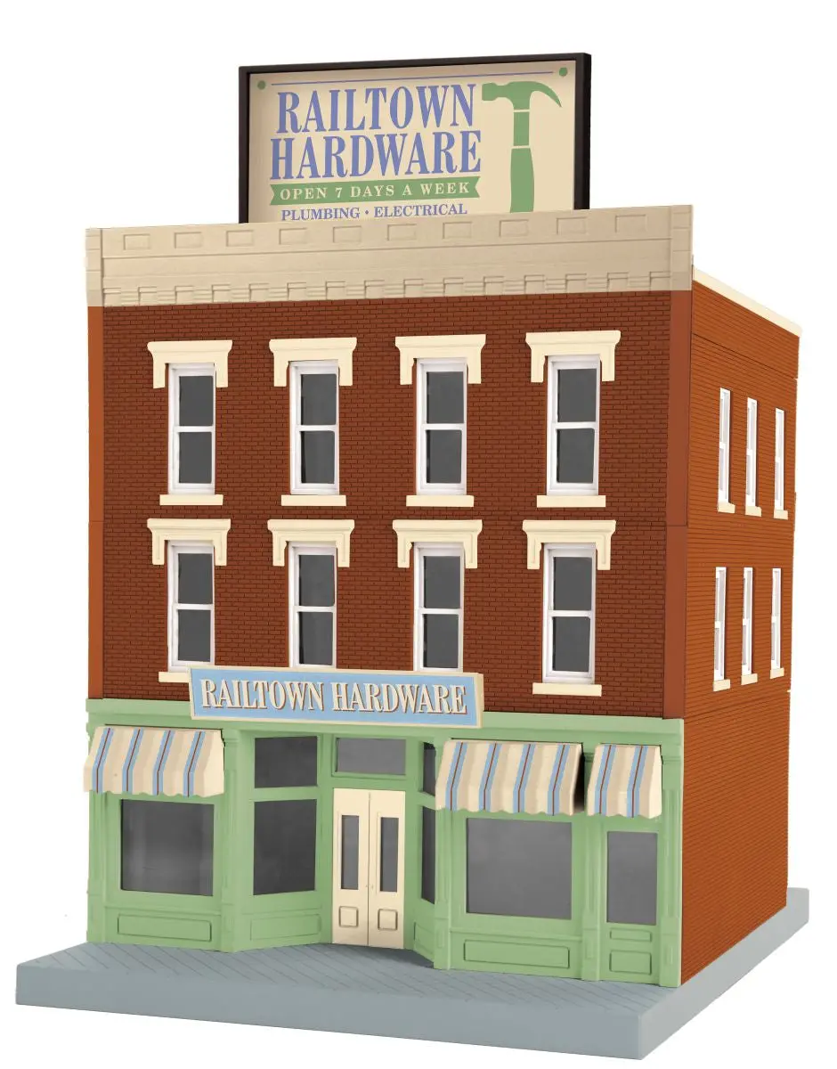 Railking O 3-Story City Building Railtown Hardware    (Mth3090658) 1