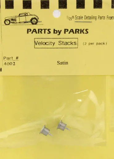 Partscby Parks 1/24-1/25 Velocity Stacks 5/16 X 7/32 X 3/16 (Satin Finish) (2)   (Pbp4002) 1