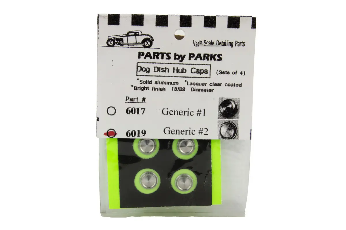 Parts By Parks 1/24-1/25 Dog Dish Hub Caps, Generic #2    (Pbp6019) 1