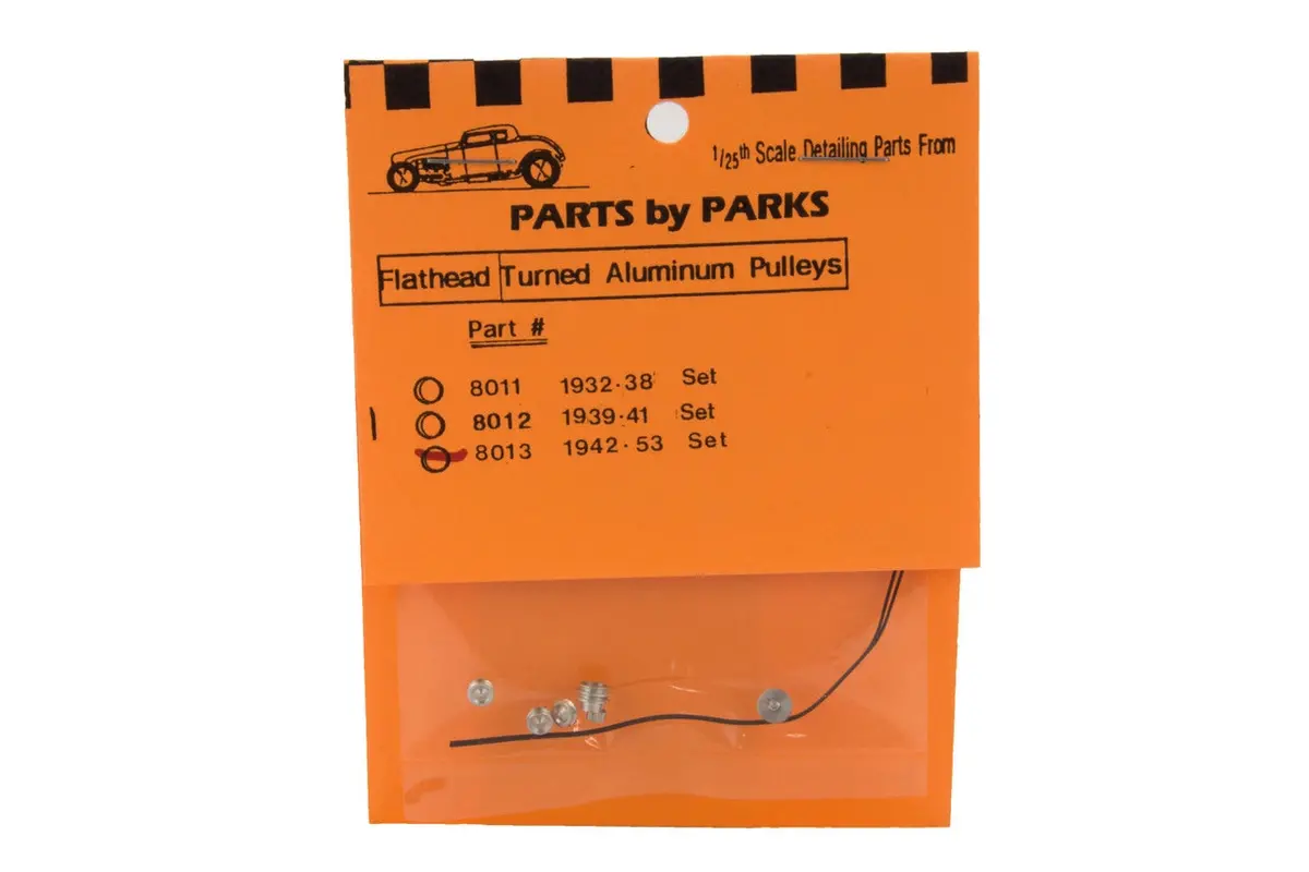 Parts By Parks 1/24-1/25 Flathead Pulley 1942-53 (Spun Aluminum)    (Pbp8013) 1
