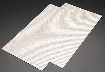 Plastruct Ps-13 Ho Ribbed Roofs (2), White     (Pls91511) 1