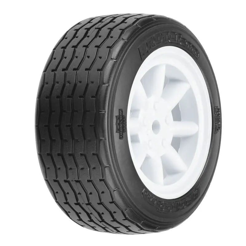 Protoform Vintage Racing Pre-Mounted Front Tire (2) (26Mm) (White)   (Prm1014017) 1