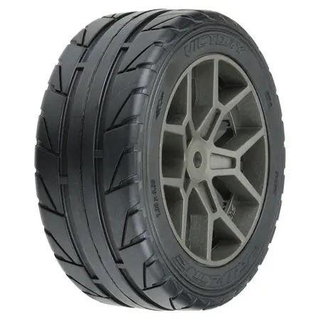 Pro-Line 1/8 Vector S3 Front/Rear 35/85 2.4" Belted Mounted Tires, 14Mm Gray: Vendetta  (Pro1020410) 1