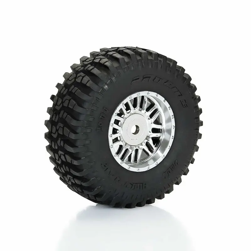 Pro-Line Flat Iron Front/Rear Tires Mounted 12Mm Hex Chrome Diablo (4): Typhon Grom   (Pro1028810) 1