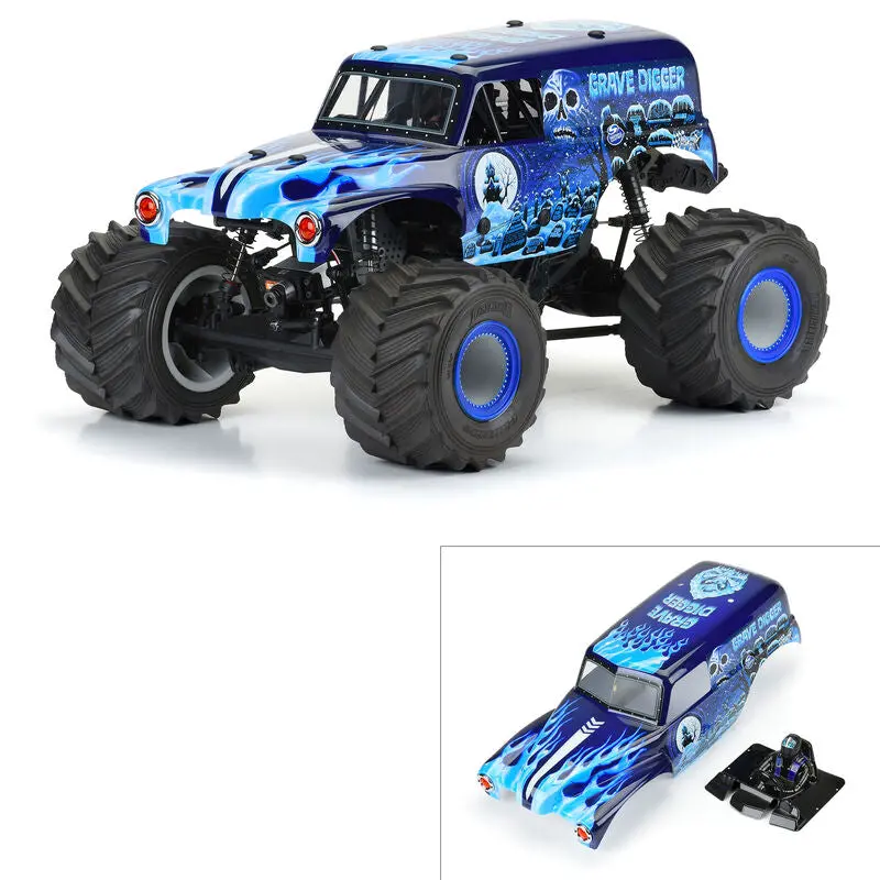 Pro-Line Lmt 1/10 Grave Digger Ice Pre-Painted Body (Blue)   (Pro359313) 1