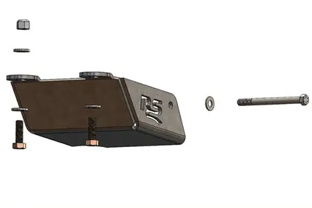 Ruffstuff Jeep Wrangler Tj Steering Box Skid Plate 1